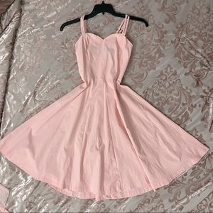 Two piece baby pink cocktail dress